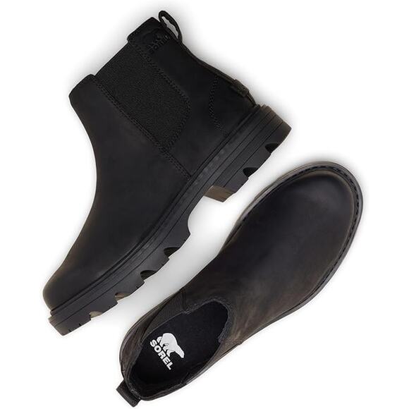 NWT Sorel Women's Revel RD Chelsea Waterproof Boot, Black-SZ 9.5 - Picture 4 of 6